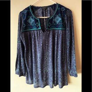 Lucky Brand Embroidered Shirt